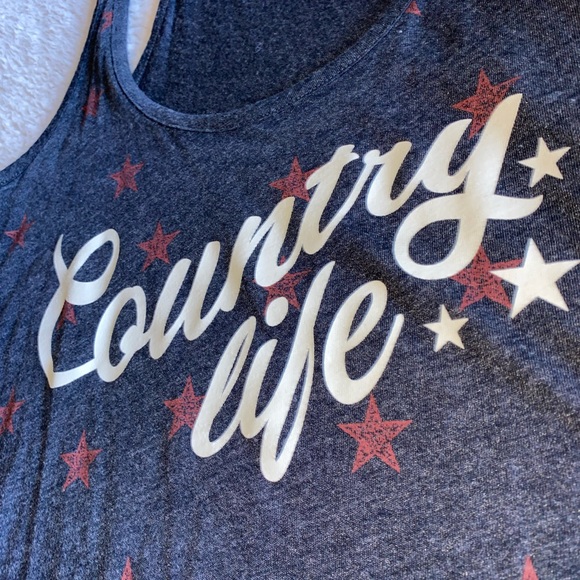 Shyanne, xs, blue fringe tank top - Picture 2 of 6